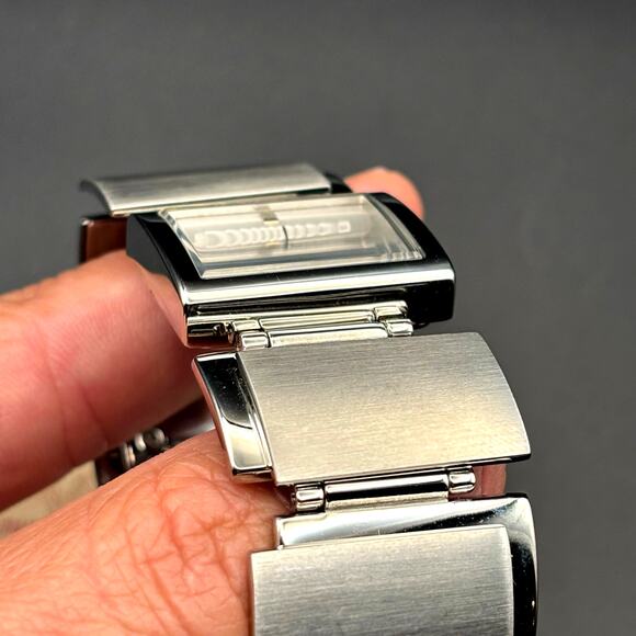 Fossil F2 ES1865 Womens Square Link Stainless Steel Bracelet Dress Watch NOS - Picture 13 of 17